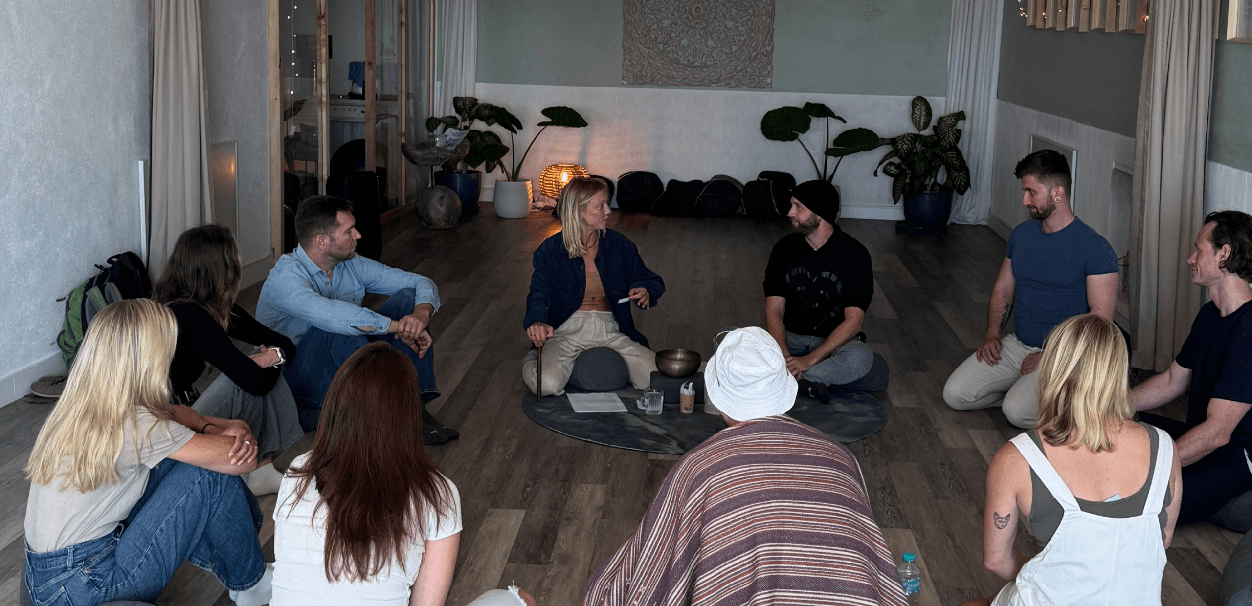 Weekly group coaching session focused on personal growth and reflection